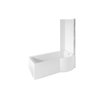BESCO  vana INSPIRO 150 1500x700 mm, včetně vanové zástěny, pravé, bez noh VANINSPIR150P