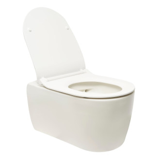 Wc závěsné Glacera Alfa mat zadní odpad AL010MW
