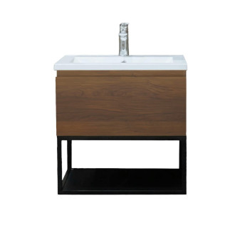 Koupelnová skříňka s umyvadlem SAT B-Way 59x30x45 cm ořech mat BWAY60NUTU