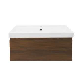 Koupelnová skříňka s umyvadlem SAT B-Way 80x30x45 cm ořech mat BWAY80NUTU1