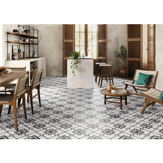 Dlažba Realonda Asti black 44x44 cm mat ASTI44BK