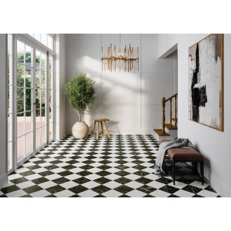 Dlažba Realonda Chess marquina 44x44 cm mat CHESSMA