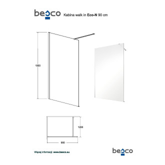 Walk-in sprchový kout ECO-N