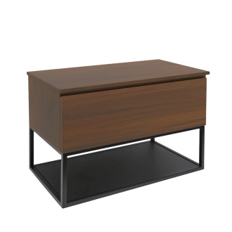 Koupelnová skříňka s krycí deskou SAT B-Way 99x30x45 cm ořech mat BWAY100NUTDESK