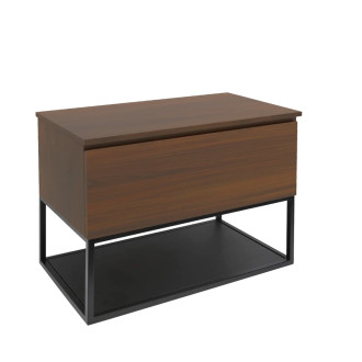 Koupelnová skříňka s krycí deskou SAT B-Way 59x30x45 cm ořech mat BWAY60NUTDESK