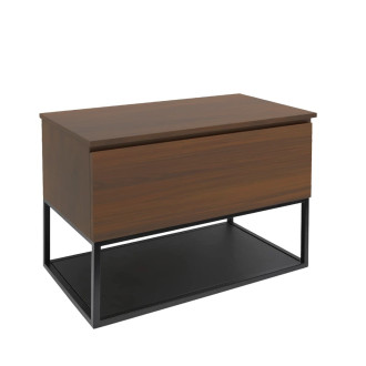 Koupelnová skříňka s krycí deskou SAT B-Way 79x30x45 cm ořech mat BWAY80NUTDESK