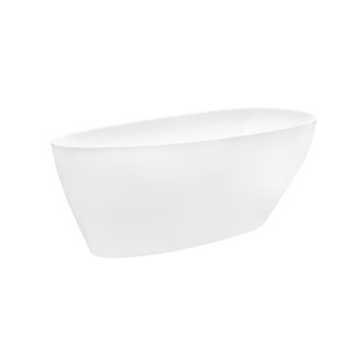 BESCO vana volně stojící GOYA 1420x620 mm, bílá barva, litý mramor VANSAL14W