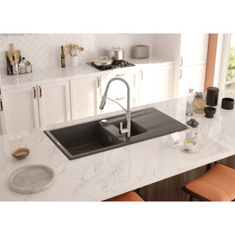 DEANTE GERBERA BGB_072M Dřezová baterie s vytahovací sprškou, chrom