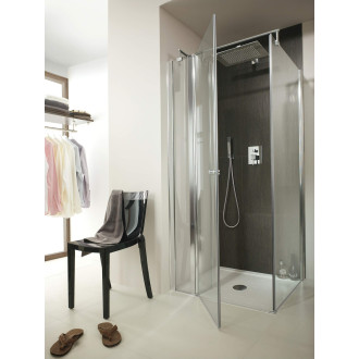 Deante CUBIC Sprchová stěna walk-in 80, černá KTI_044P