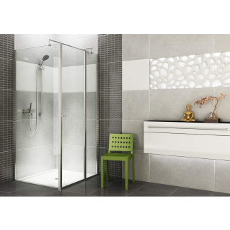 Deante CUBIC Sprchová stěna walk-in 80, černá KTI_044P