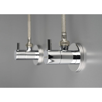 Zawór kątowy z głowicą ceramiczną 1/2" - 3/8" - okrągły