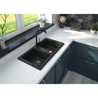 DEANTE ZORBA ZQZA2203 Dvojdřez 780x435x180, granit + Baterie Nemezja