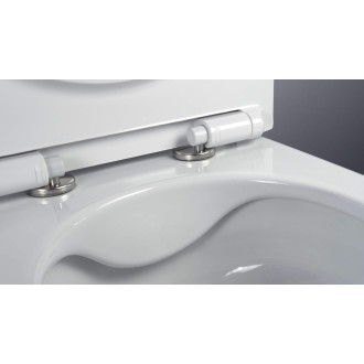 Deante PEONIA ZERO CDED6ZPW Závěsné rimless WC včetně sedátka, bílá
