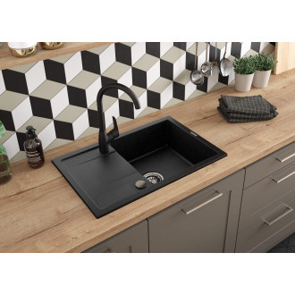 Deante BORO dřezová baterie s U ramínkem, černá BMO_N62M