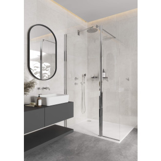 Deante Cascada Kulaté úhlové připojení s držákem, chrom NAC_057K