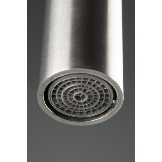 Deante LUNO dřezová baterie s flexibilním ramínkem, ocel-černá BOC_B720