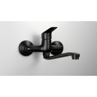 Deante BORO nástěnná dřezová baterie, černá BMO_N80M