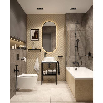 Deante SILIA CDLD6ZPW Závěsné WC rimless včetně sedátka, bílá