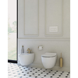Deante SILIA CDLD6ZPW Závěsné WC rimless včetně sedátka, bílá