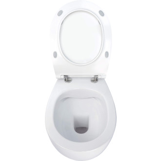 Deante SILIA CDLD6ZPW Závěsné WC rimless včetně sedátka, bílá