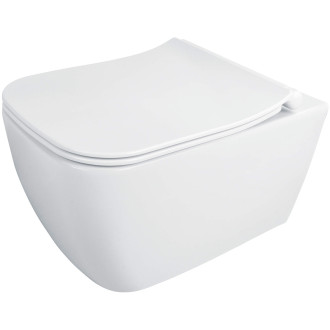 Deante HIACYNT NEW CDYD6ZPW Závěsné WC rimless včetně sedátka, bílá