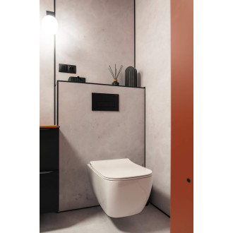 Deante HIACYNT NEW CDYD6ZPW Závěsné WC rimless včetně sedátka, bílá