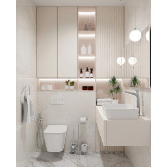 Deante HIACYNT NEW CDYD6ZPW Závěsné WC rimless včetně sedátka, bílá