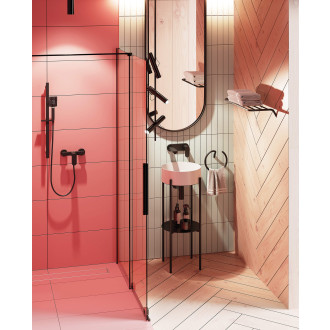 Deante JASMIN Posuvná sprchová stěna walk-in 100x195cm, černá KTJ_N30R