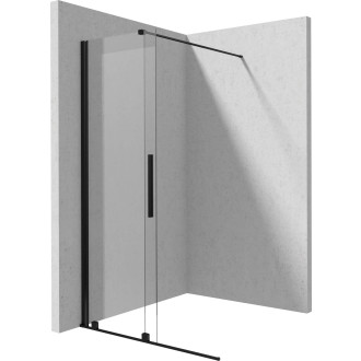 Deante JASMIN Posuvná sprchová stěna walk-in 90x195cm, černá KTJ_N39R