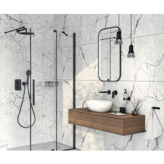 Deante JASMIN Posuvná sprchová stěna walk-in 90x195cm, černá KTJ_N39R