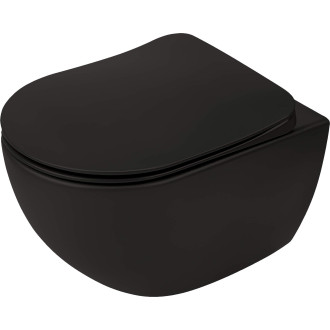 Deante PEONIA CDEDNZPW Závěsné WC rimless včetně sedátka, černá