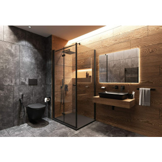 Deante PEONIA CDEDNZPW Závěsné WC rimless včetně sedátka, černá