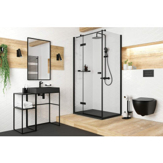 Deante PEONIA CDEDNZPW Závěsné WC rimless včetně sedátka, černá