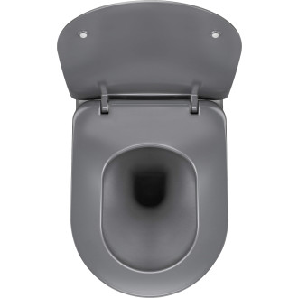 Deante PEONIA CDEDDZPW Závěsné WC rimless včetně sedátka, antracit