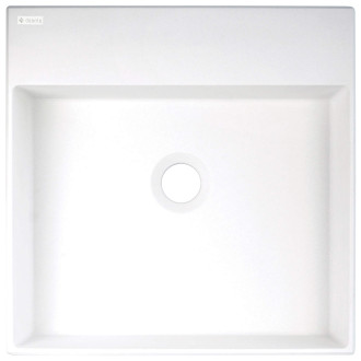 Deante Correo granitové umyvadlo na desku, alabastr 400x400mm CQR_AU4S