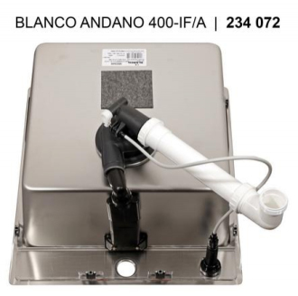 Blanco ANDANO 400-IF/A dřez vestavný/do roviny nerez hedvábný lesk nerez  525 244