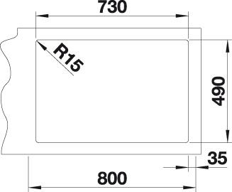 Blanco ANDANO 700-IF/A dřez vestavný/do roviny nerez hedvábný lesk nerez  525 246