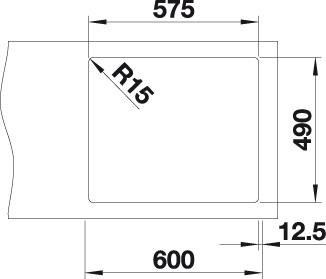Blanco ANDANO 340/180-IF/A dřez vestavný/do roviny nerez hedvábný lesk nerez  525 247