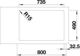 Blanco ANDANO 340/340-IF/A dřez vestavný/do roviny nerez hedvábný lesk nerez  525 248