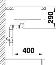Blanco ANDANO 340/340-IF/A dřez vestavný/do roviny nerez hedvábný lesk nerez  525 248
