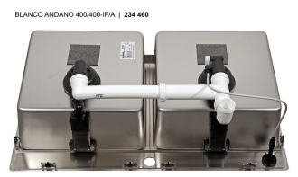 Blanco ANDANO 400/400-IF/A dřez vestavný/do roviny nerez hedvábný lesk nerez  525 249