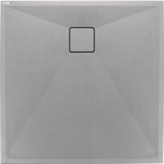 Deante CORREO Sprchová vanička granit šedá, 80x80 cm KQR_S42B