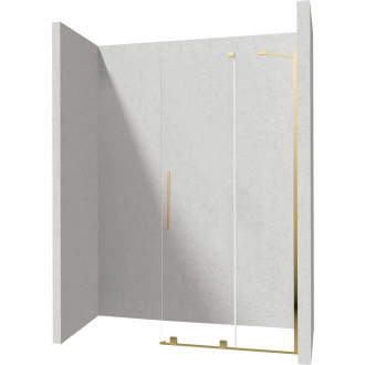 Deante JASMIN posuvné walk-in, lesklé zlato 120x195 cm KTJ_Z32R