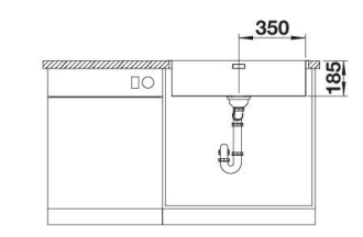 Blanco SOLIS 700 IF / A Push control dřez vestavný/do roviny kartáčovaný nerez 526 127