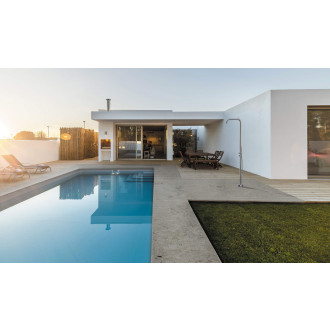 Deante Silia Sprchový komplet s baterií - volně stojící, ocel NQS_F4GM