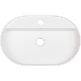 Deante Silia umyvadlo s místem pro baterii, alabastr, 550x350 mm CQS_AU6B