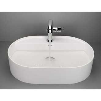 Deante Silia umyvadlo s místem pro baterii, alabastr, 550x350 mm CQS_AU6B