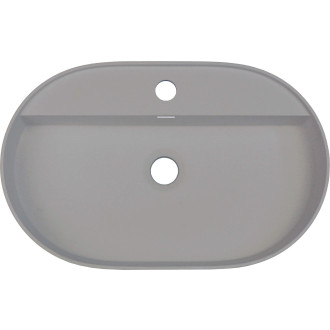 Deante Silia umyvadlo s místem pro baterii, šedý metalický, 550x350 mm CQS_SU6B