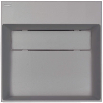 Deante Correo umyvadlo s krytem granitové, šedý metalický, 400x400 mm CQR_SU4M