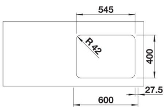 Blanco SOLIS 340/180U dřez pod desku nerez kartáčovaný nerez  526 128